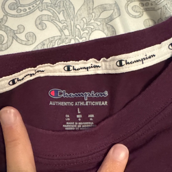 Champion Women's Deep Purple Long Sleeve Tee - Picture 4 of 6